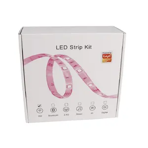 Avec télécommande Dmx Cob Led bande connecteur étanche Ip68 contrôleur Rgb lumière 15M 20M 30M Ws2812 sans fil bleu Wifi pour chambre à coucher