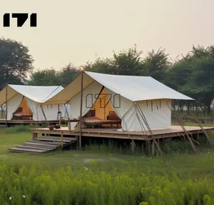 Luxury Camping Safari Tents Canvas Safari Tents Luxury Canvas Resort Glamping Safari Tent Luxury Hotel For Sale