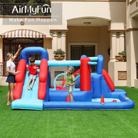 Château gonflable pour enfants en gros, château gonflable pour la maison, château gonflable avec toboggan combiné