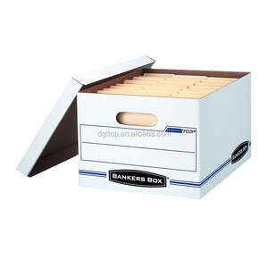 Manufacturing BSCI Corrugated Off Lid Bankers Storage Box