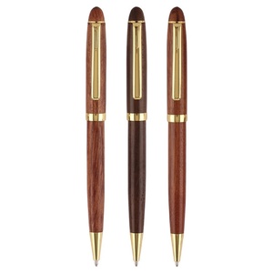 Bolígrafos Retráctiles <span class=keywords><strong>de</strong></span> Madera <span class=keywords><strong>de</strong></span> Lujo con Logotipo Personalizado, Regalo Promocional, Ancho <span class=keywords><strong>de</strong></span> Escritura <span class=keywords><strong>de</strong></span> 1.0 mm - Product Image 1