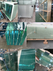 DF Recinto 12mm Panel fijo de vidrio Canal en U profundo Balcón Espiga de vidrio Sin marco Espigas de vidrio negro Balaustrada de canal - Product Image 6