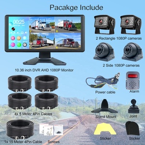 Iposter Factory Supply 10.36 pouces 4CH pour camion DVR Monitor AI Détection d'angle mort 360 °   Caméra de recul 2MP avec avertisseur sonore - Product Image 3