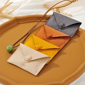 <b>Envelope</b> Jewelry Microfiber Custom Gold Debossed Logo Colorful Jewelry Packaging Pouches Necklace Ring Jewelry <b>Gift</b> Bag - Product Image 3