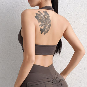 Soutien-gorge de sport à col halter, soutien-gorge de yoga sexy à dos nu, débardeur de yoga fitness - Product Image 3