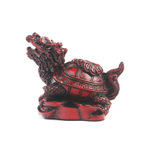 Statue de tortue <span class=keywords><strong>dragon</strong></span> Feng Shui du Roi Singe sur un lit de pièces de monnaie et de lingots <span class=keywords><strong>d</strong></span>'or, porte-bonheur et symbole de richesse - Product Image 6
