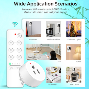 Sản phẩm chất lượng tốt 3-năm thay thế an toàn không dây Ổ cắm chống sét sốc thông minh tường thiết bị chuyển mạch và ổ cắm - Product Image 5