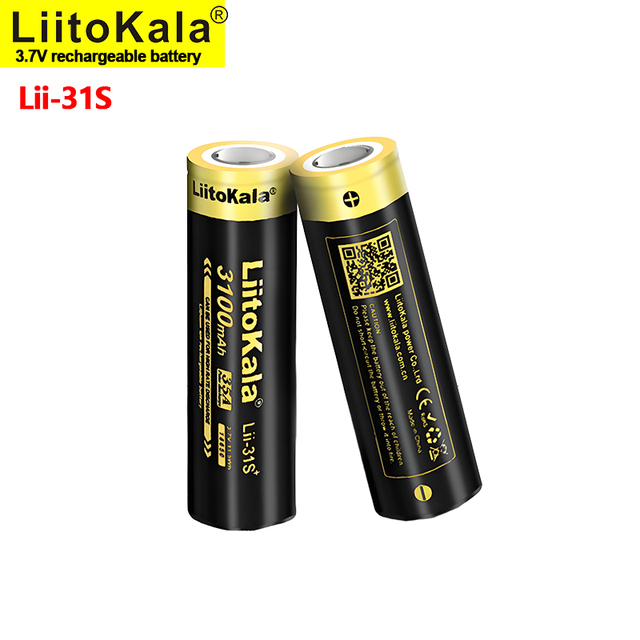 LiitoKala Lii-31S 18650 3000mah 10C Discharge Rechargeable Lithium Ion Battery for Power Tool