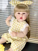 Muñeca Reborn de Silicona Suave de 22 Pulgadas VTU, Muñeca de Vinilo Realista para Niñas, Regalo para Niños