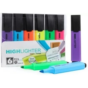ปากกาไฮไลท์สีสันสดใสแบบขายส่ง ปากกาเน้นข้อความแบบปลายตัดเฉียง สำหรับใช้ในโรงเรียน เหมาะสำหรับกระดาษและวัสดุพลาสติก - Product Image 4