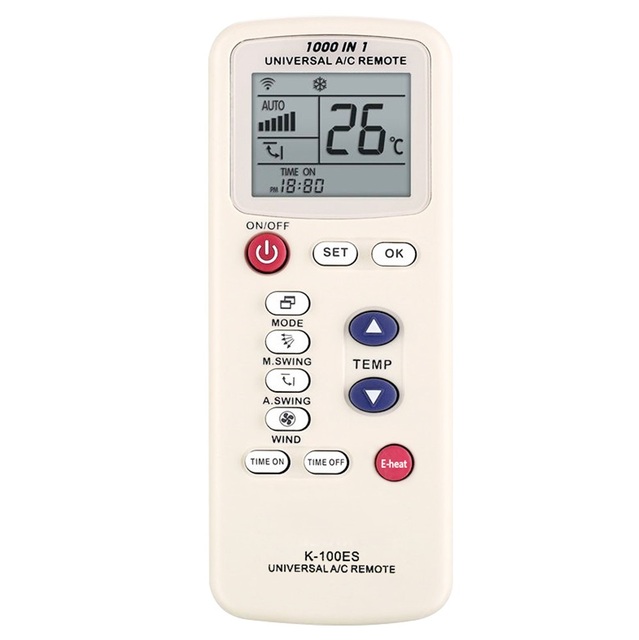 Factory Supply K-100ES Universal AC Remote Control for Air Conditioner OEM ODM Custom Wholesale K 100ES K100ES