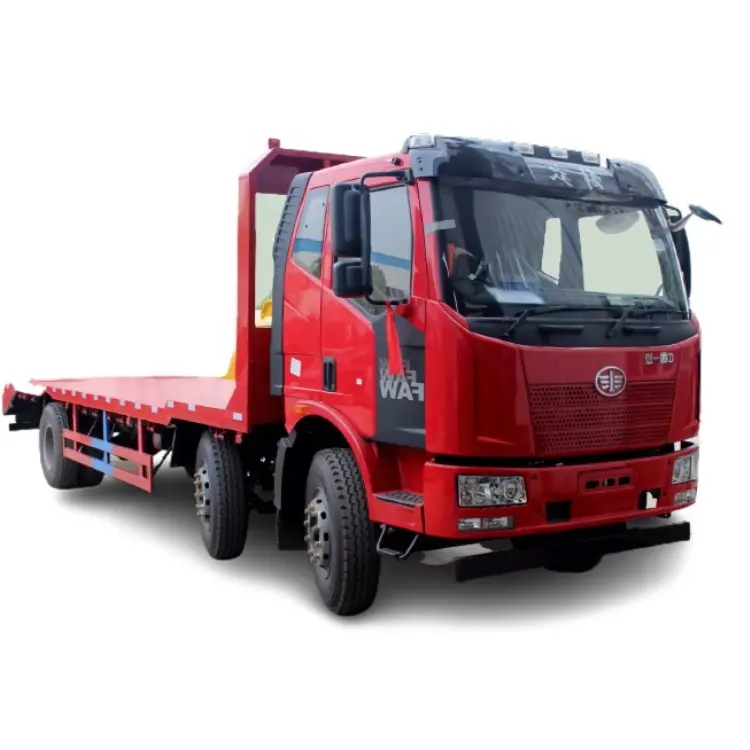 1suzu FAW piccolo autocarro 5.6m 6x4 Cargo corpo vassoio motore Diesel macchina scavatrice consegna scaletta scorrevole auto pianale