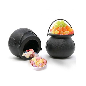 Mini hervidores de dulces de Halloween, novedad, <span class=keywords><strong>Caldero</strong></span>, teteras, tazas, <span class=keywords><strong>Caldero</strong></span> de bruja negro de plástico para Navidad, novedad, soporte para dulces - Product Image 1
