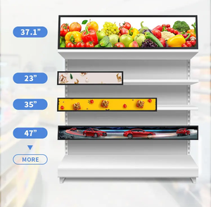 Tùy chỉnh kích thước inch siêu rộng Độ phân giải cao kéo dài thanh loại LCD quảng cáo hiển thị cho siêu thị Kệ bán lẻ - Product Image 1