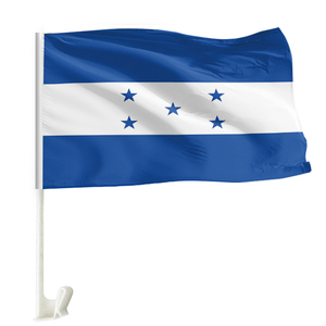 Promoción 100% poliéster azul blanco <span class=keywords><strong>bandera</strong></span> con 5 estrellas personalizado <span class=keywords><strong>Honduras</strong></span> ventana coche banderas y soportes incluyendo pancartas <span class=keywords><strong>de</strong></span> seda - Product Image 1