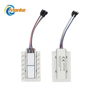 High Quality Two-Button Tricolor Smart Touch Switch Inductive Light Dimmer Touch Sensor Switch for Mirror