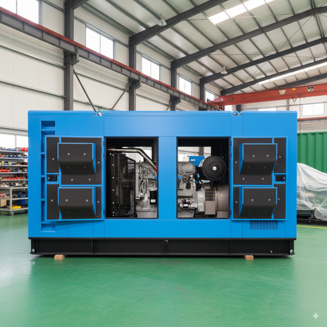 Silent Diesel Generator Set 100-1200kVA Soundproof Enclosed Genset for Hotel Residential Backup Power Supply