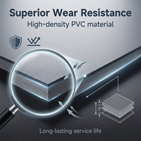 Rollo de Suelo Vinílico Heterogéneo, Impermeable, Antideslizante, Revestimiento de Suelo de PVC Comercial para Proyectos de Hospitales, Escuelas y Oficinas