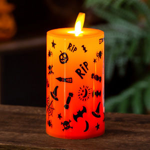 Luz de vela electrónica LED Halloween calabaza bruja araña atmósfera decoración Prop simulación oscilante llama ornamento - Product Image 5