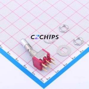 7201K12CBE Toggle Switch Through hole Component (THT) Switch Double Pole Double Throw 20V 20V Cylindrical Knob - Product Image 1