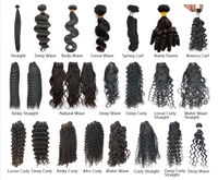 100 % Cheveux Humains Vierges Bruts Malaisiens et Indiens, Tissages de Cheveux Vierges Péruviens Grade 10A avec Closure