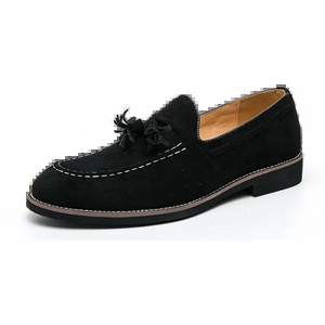 Mocasines con borlas personalizados para hombre, talla 38-47, zapatos de vestir de cuero manuales transpirables informales con borlas, zapatos de vestir - Product Image 1