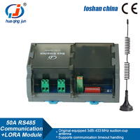 Modul Relay LoRa 4-Kanal RS485 Huaqingjun Daya Tinggi 50A Relay Komunikasi RS485 Modul Nirkabel Dual-mode untuk Otomasi