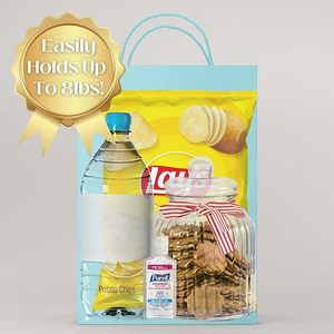 Bolsa de Regalo para Baby Shower Personalizada al por Mayor, de Papel Kraft con Papel de Seda y Cinta, Bolsa con Logotipo para Revelación de Género - Product Image 4