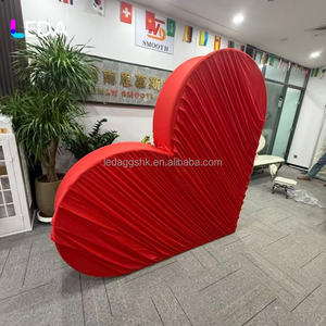 LEDA Support d'arche de toile tendue en forme de cœur avec housse pour événements, mariages, fiançailles, propositions de mariage et photos - Product Image 2