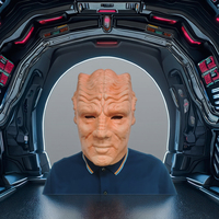 Movie the Orville Cosplay Costume Alien Makrani Masque en latex pour les fêtes masquées d'Halloween