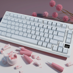 <span class=keywords><strong>Clavier</strong></span> mécanique ergonomique MK75 <span class=keywords><strong>Pro</strong></span> 75% sans fil, interrupteur linéaire, 82 touches, <span class=keywords><strong>clavier</strong></span> <span class=keywords><strong>gamer</strong></span> à échange à chaud pour PC, ordinateur portable, jeux - Product Image 2