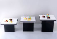 Ensemble de table à desserts en acrylique, présentoir pour desserts, gâteaux, buffet