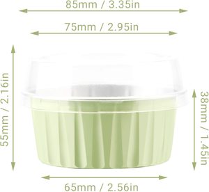 Moule à pudding, moule à gâteau, moule à crevettes, moule à œufs, pot à frire à l'air, bol spécial, moule en aluminium pour four, boîte en aluminium alimentaire pour la cuisson - Product Image 4