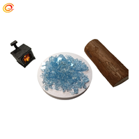 Verre ignifuge décoratif stocké 1/4 ''1/2'' verre de paysage dégringolé roches verre écrasé