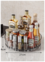 Réfrigérateur Organisateur Boîte En Plastique Transparent Réfrigérateur Congélateur Rotatif Épice Stand Beurre Coupe Stockage Alimentaire Conteneur De Stockage