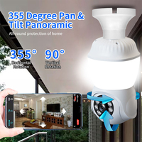Caméra et système de sécurité 2-en-1, caméra WiFi sans fil avec lumière LED intégrée, vision nocturne couleur pour la maison
