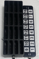 Freequeue GP2016CP Télécommande sans fil CE Bouton d'appel 138-930 MHz Petit téléavertisseur étanche 8 capcodes Recharge facile