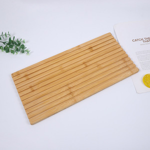 ถาดเสิร์ฟไม้ไผ่ทรงสี่เหลี่ยม สำหรับโรงแรม อาหาร ขนมปัง และของหวาน - Product Image 2