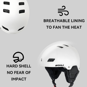 Thiết kế mới bảo vệ Mũ bảo hiểm trượt tuyết ra khỏi khuôn với Visor tùy chỉnh Mũ bảo hiểm trượt tuyết với các bộ phận Tai ABS + EPS 12 lỗ thông hơi Mũ bảo hiểm tuyết - Product Image 4