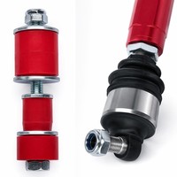 Kit de bielles réglables avant et arrière en aluminium bleu, 4 pièces, pour remplacement sur SUV 4x4 tout-terrain FJ séries 120 et 150