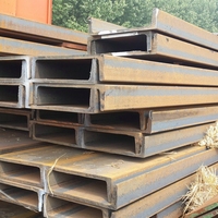 Acero de Canal Negro Q235B / Acero al Carbono Laminado en Caliente, Canal en U 5 # -40 #   Para Talleres y Construcción de Acero