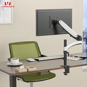 V-mounts Adjustable Single Monitor Arm with Optional Installation Method Desk Mount for Convenience VM-GM512YD