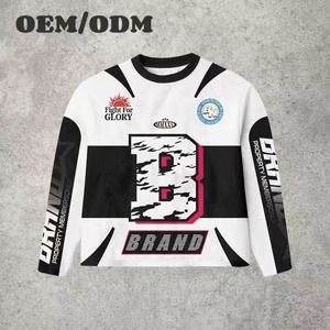 Maglia Traspirante in Rete <span class=keywords><strong>con</strong></span> Stampa Personalizzata e Grafica Sublimata, Manica Lunga per Motocross e Corse Fuoristrada - Product Image 1