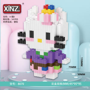 Nuevas Llegadas Plástico ABS DIY Minifigura de Sanrio <span class=keywords><strong>Hello</strong></span> Kitty Xinz Micro Bloques de Construcción Conectables para Regalo de Niños - Product Image 5