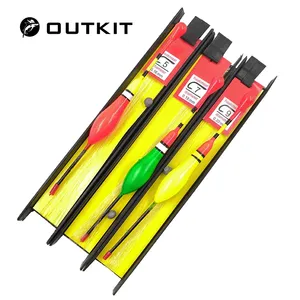 Juego de flotadores de pesca de boya vertical, 1 OUTKIT, 3 unidades/lote, flotadores de pesca de carpa de madera, aparejos de pesca, accesorios de traje de azulejo flotante - Product Image 1