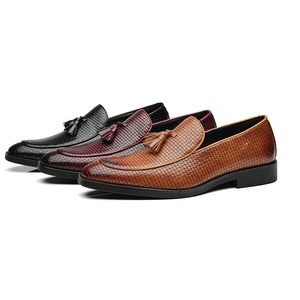 Mocassins de mariage italiens de haute qualité pour hommes, chaussures d'extérieur classiques, mocassins habillés, chaussures Oxford pour hommes - Product Image 3