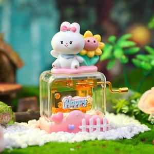 Pequeña caja <span class=keywords><strong>de</strong></span> música <span class=keywords><strong>de</strong></span> plástico <span class=keywords><strong>de</strong></span> nuevo diseño con bonitos adornos <span class=keywords><strong>de</strong></span> animales <span class=keywords><strong>de</strong></span> dibujos animados manivela decoración <span class=keywords><strong>de</strong></span> mesa <span class=keywords><strong>de</strong></span> Navidad - Product Image 4