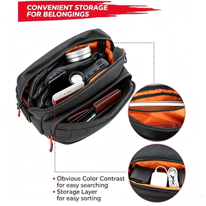 Sac de guidon de moto en tissu Oxford imperméable, fermeture éclair, avec coussin d'air, universel, pour rangement avant de vélo, vente en gros d'usine - Product Image 5