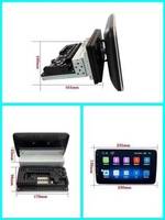 Unidad Principal de Navegación Android Universal de 10.1 Pulgadas con Pantalla Vertical Giratoria, Pantalla para Automóvil de 1+64 GB con WIFI