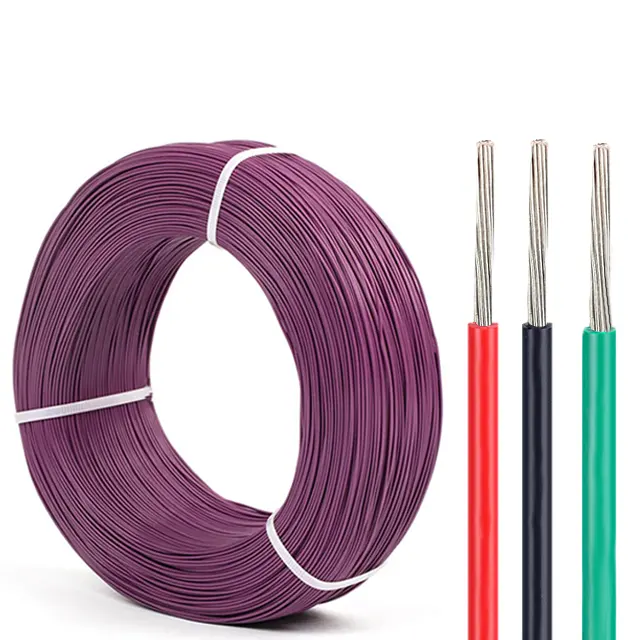 كابلات 300 درجة UL10722 24 awg PTFE كابلات مرنة كهربائية لحمل المنتجات للحرارة العالية